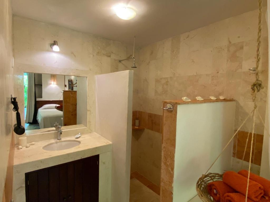 Koupelna v ubytování Hotel La Piazzetta