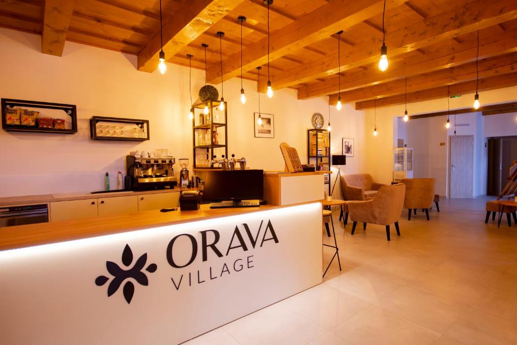 Posezení v ubytování Orava Village