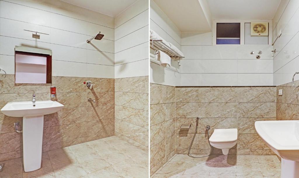 Koupelna v ubytování Treebo RJ Residency