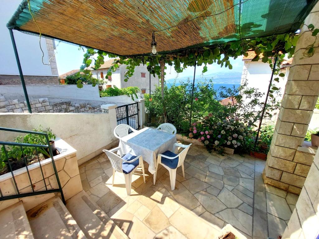 Balkón alebo terasa v ubytovaní Spacious apartment Ita - near beach (terrace, sea view)