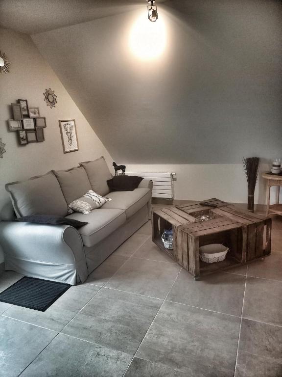 Posezení v ubytování B&B Chez Séverine