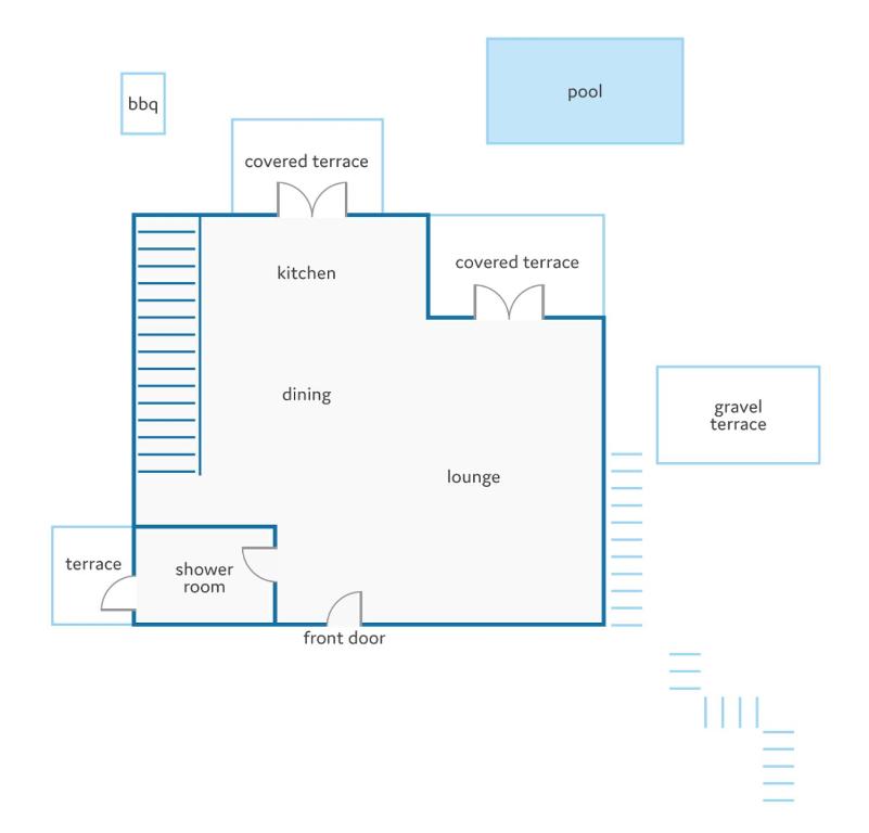 Plan piętra w obiekcie Villa Amanecer by Villa Plus