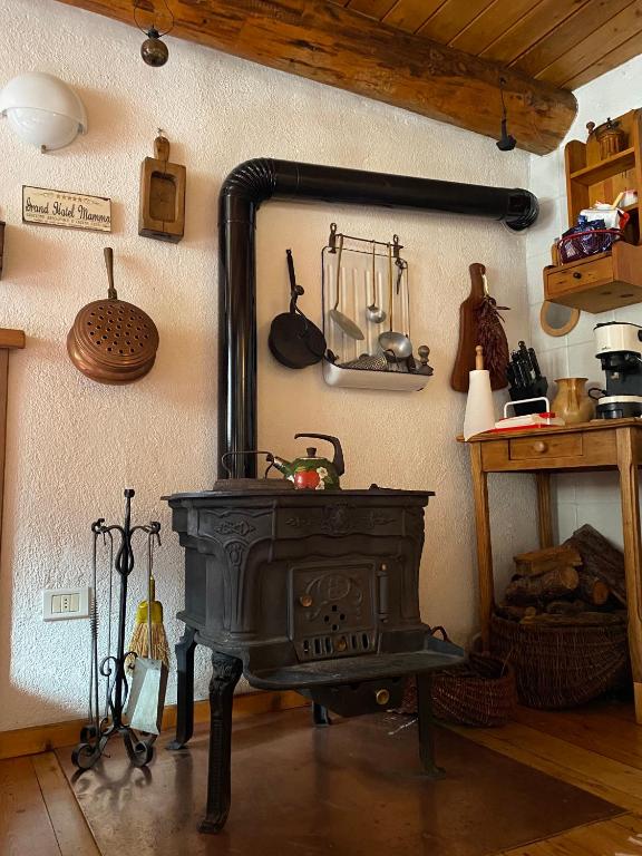 Kuchyň nebo kuchyňský kout v ubytování Casa Ornella - Baita Pra Sec