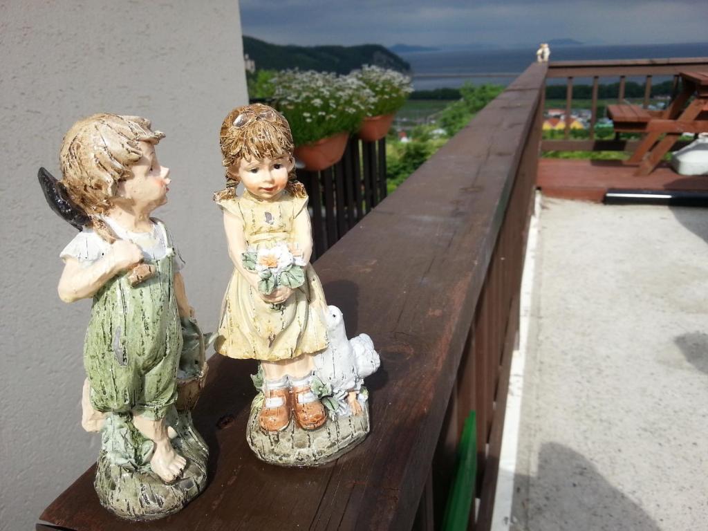 Balkón nebo terasa v ubytování Namhae Neuhaus