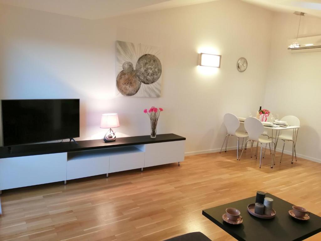 TV a/nebo společenská místnost v ubytování Apartman Istra