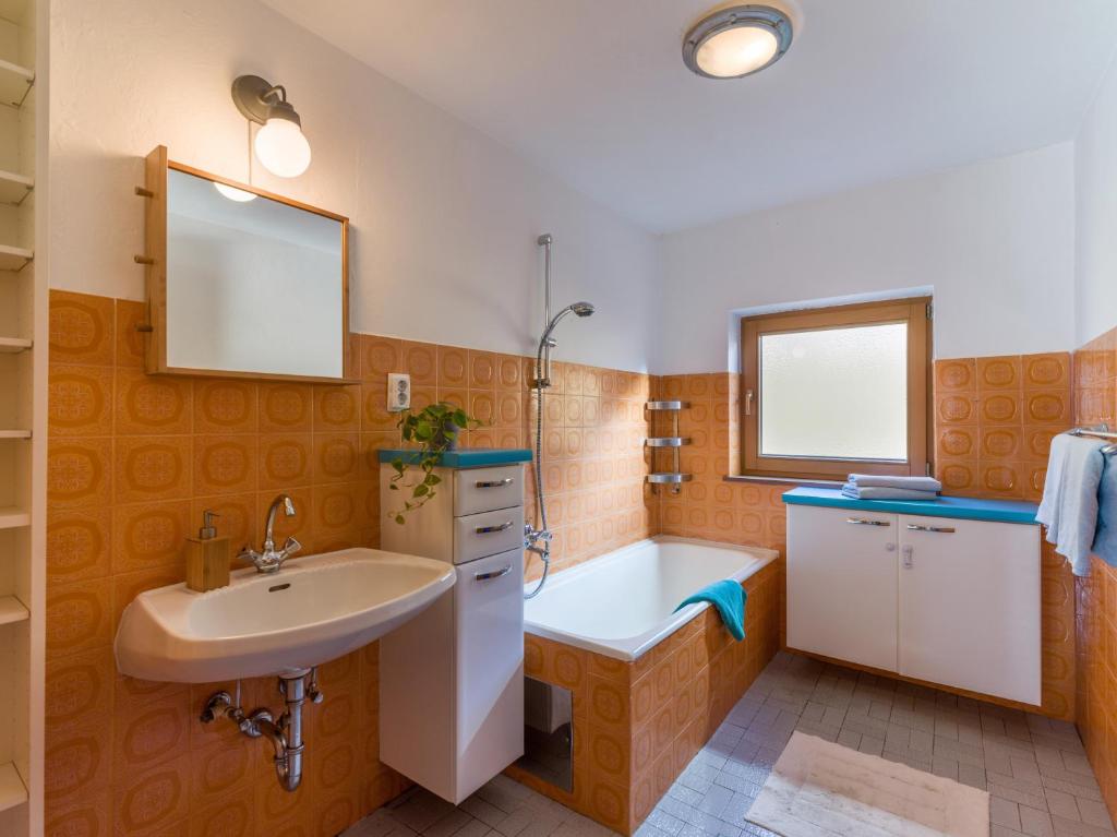 Vannituba majutusasutuses Apartment Rabl