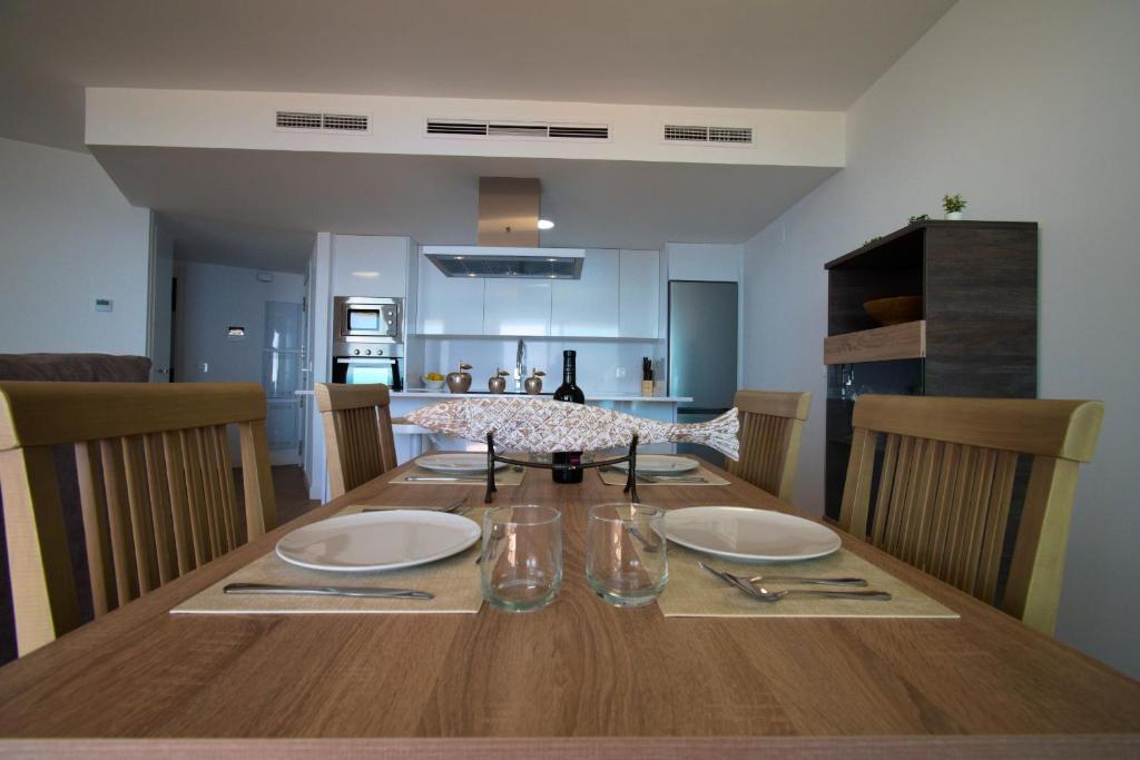 TV a/nebo společenská místnost v ubytování SUNNY DAY APARTMENT CALACEITE