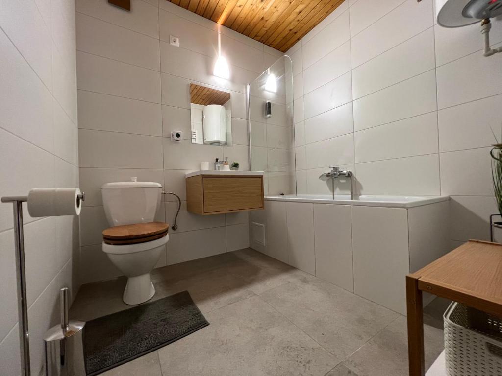A bathroom at Penzión Hrubjak