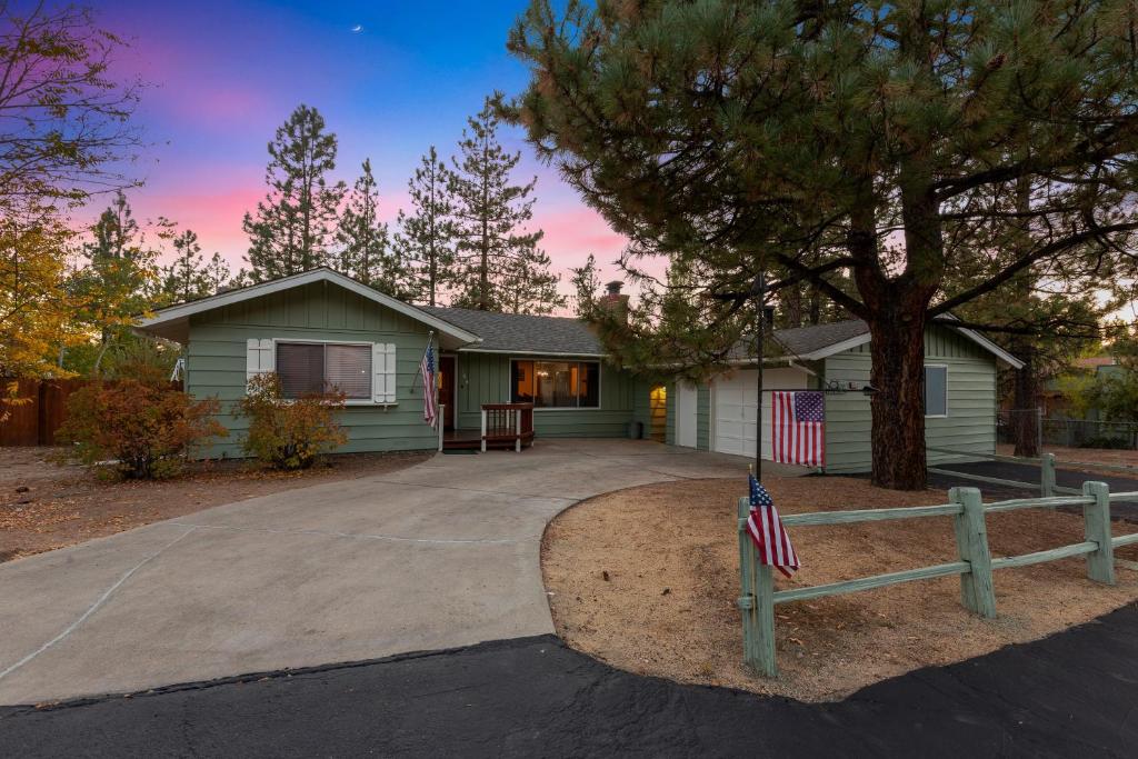 Bygningen som feriehuset ligger i