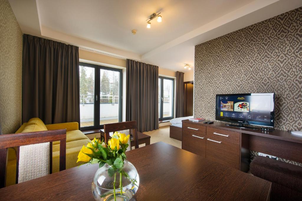 TV a/nebo společenská místnost v ubytování Hotel Panorama Resort