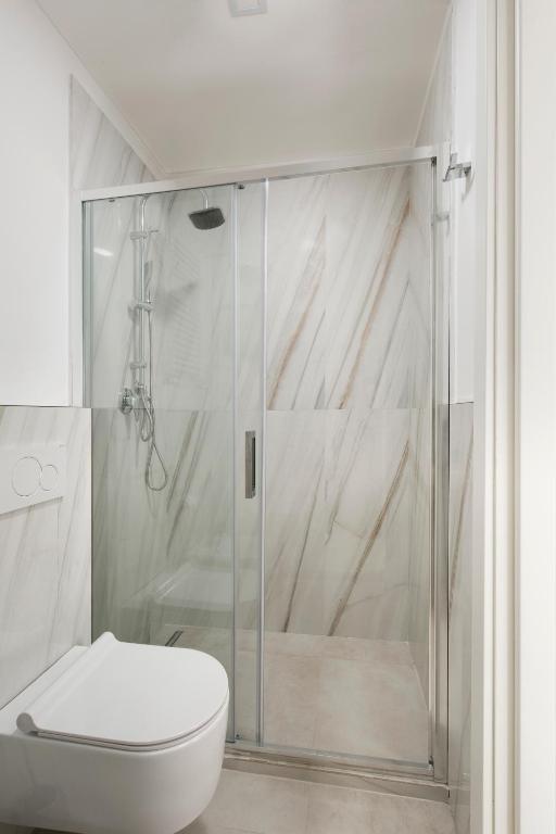 Koupelna v ubytování Hotel Cenisio