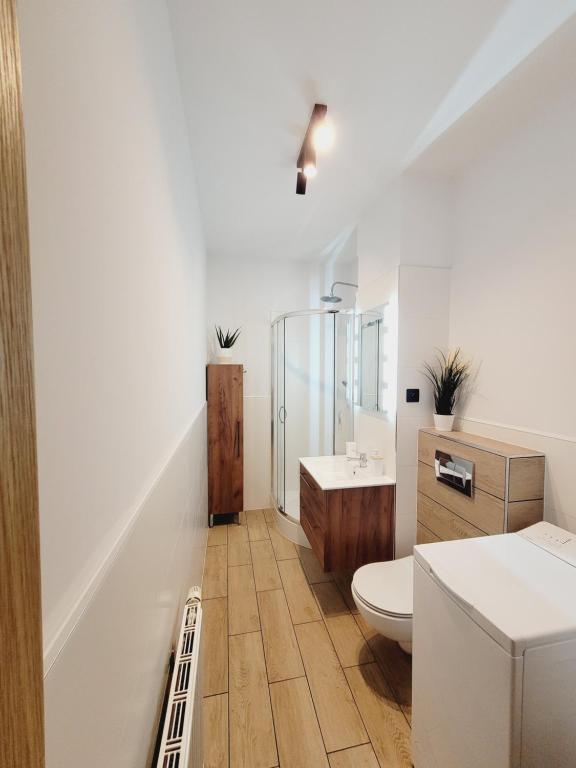 Kúpeľňa v ubytovaní Apartament Morski Brzeg Gdynia Centrum