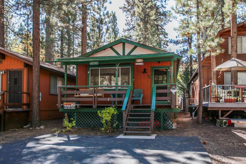 Bygningen som feriehuset ligger i