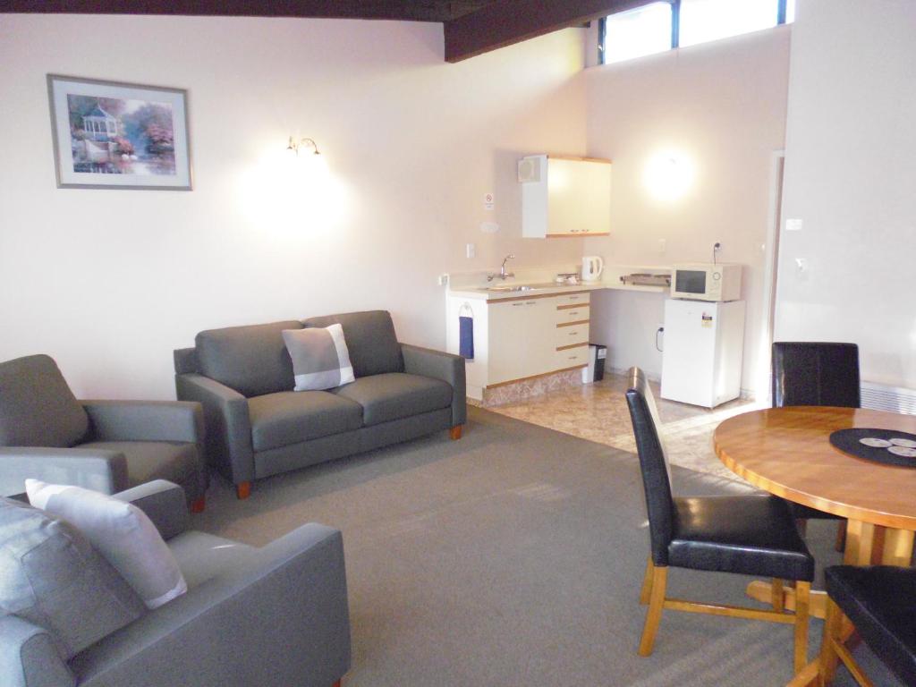 Kuchyň nebo kuchyňský kout v ubytování Spa Lodge Motel