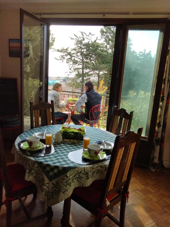 Bed & Diner Les Terrasses de La Palme - 双人间 - 带露台