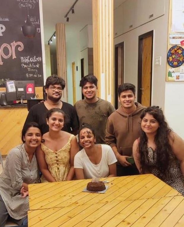 Os clientes hospedados em Nap Manor Hostels