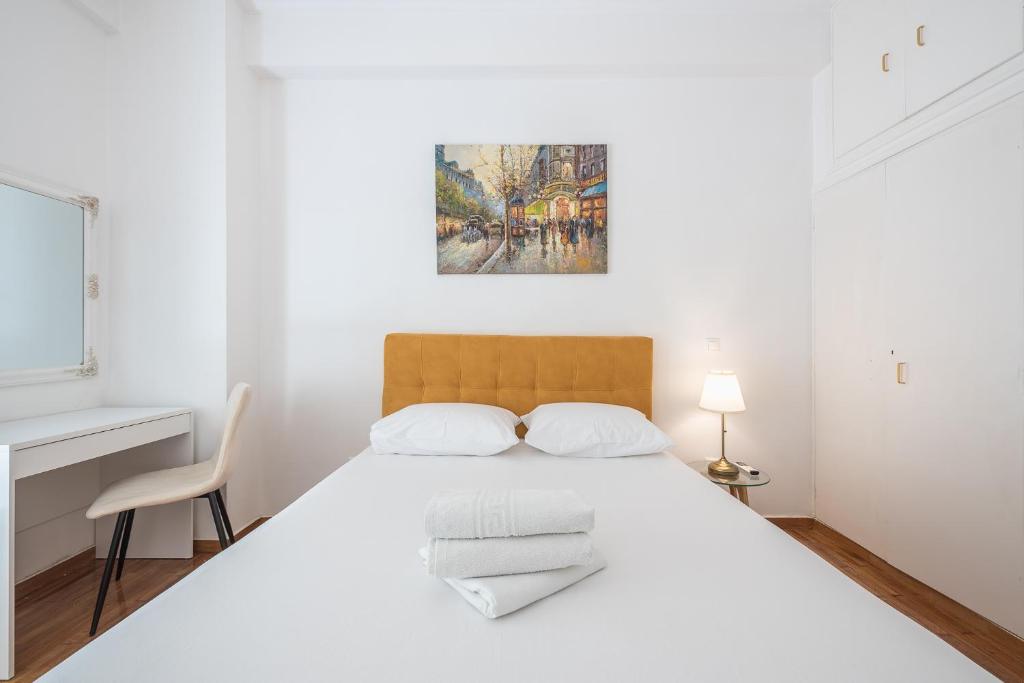 Posteľ alebo postele v izbe v ubytovaní Victoria Sun Apartments