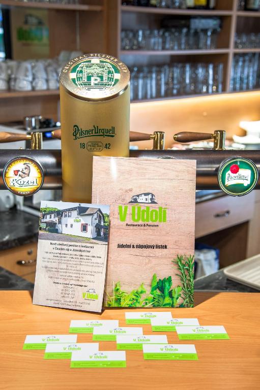 Certifikát, hodnocení, plakát nebo jiný dokument vystavený v ubytování Penzion V Údolí