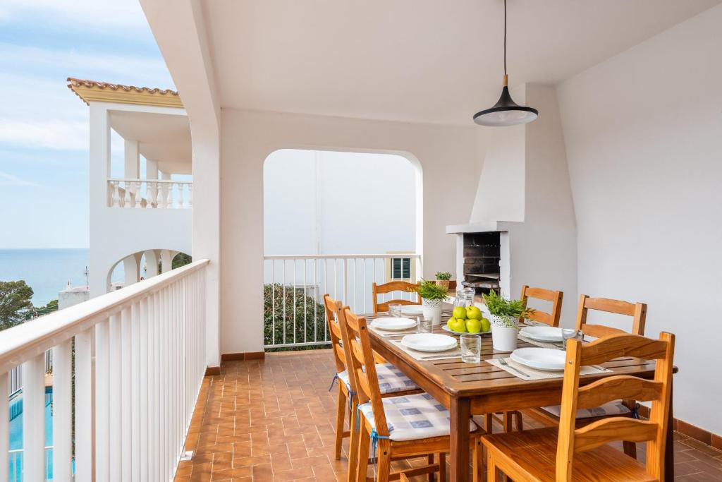 Balkón nebo terasa v ubytování Villa Spring Hill - Cala Galdana