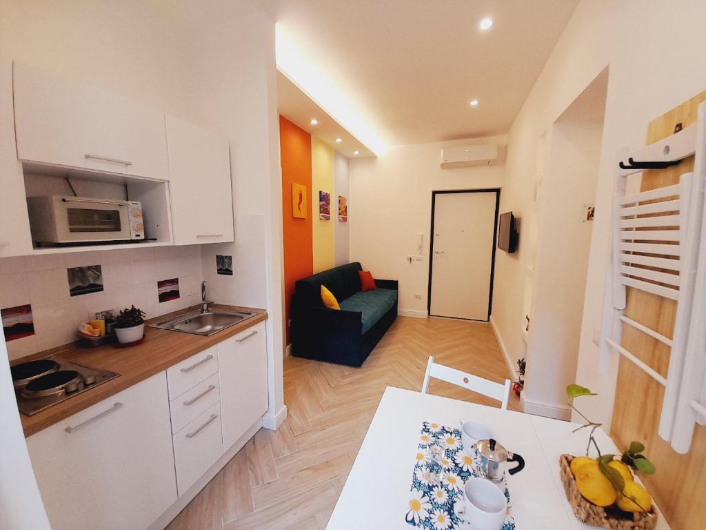 Kuchyň nebo kuchyňský kout v ubytování Casa Sciò