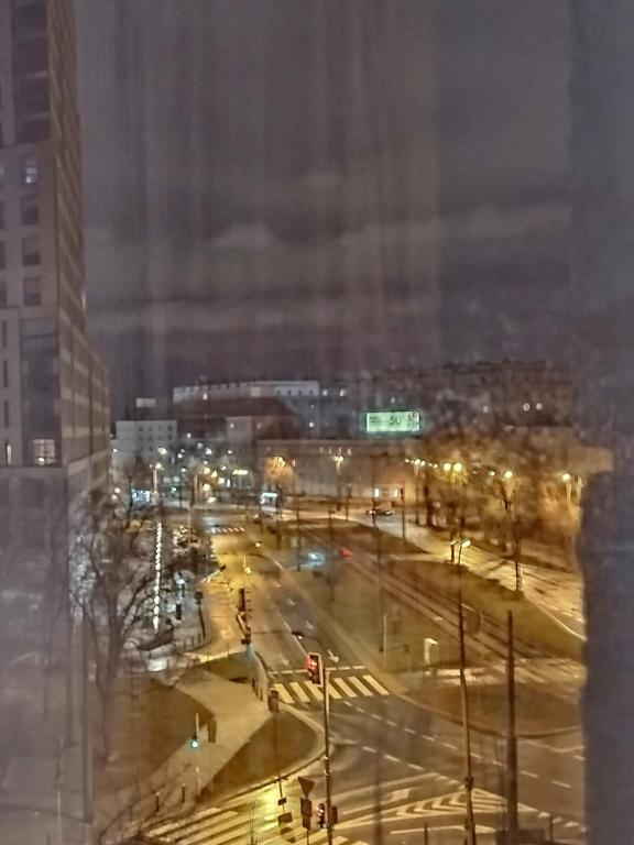 Výhľad na mesto Varšava alebo výhľad na mesto priamo z privátu