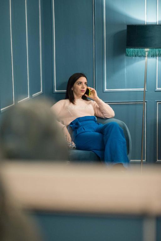 Posezení v ubytování La Cles Deluxe Suites