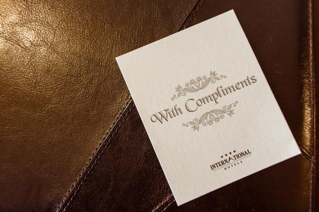 Certifikát, hodnocení, plakát nebo jiný dokument vystavený v ubytování International Bucharest City Centre Hotel