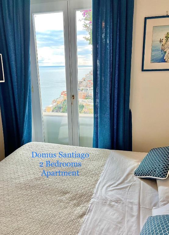 Postel nebo postele na pokoji v ubytování Santiago vacation home in Positano