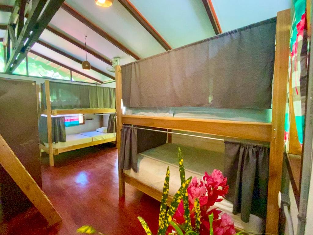 Palanda nebo palandy na pokoji v ubytování La Ruka Hostel