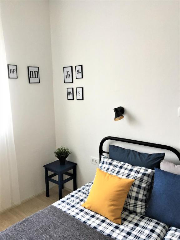 Łóżko lub łóżka w pokoju w obiekcie Apartment Ivetka