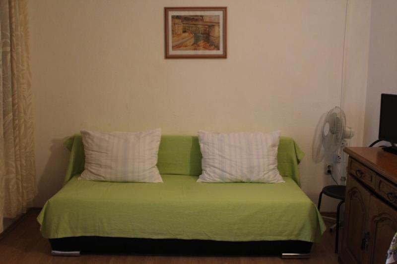TV a/nebo společenská místnost v ubytování Apartments MINT Povljana - 50m from sandy beach
