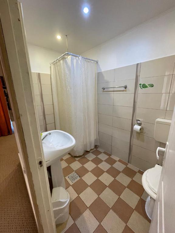 Koupelna v ubytování Hotel Mon Caprice