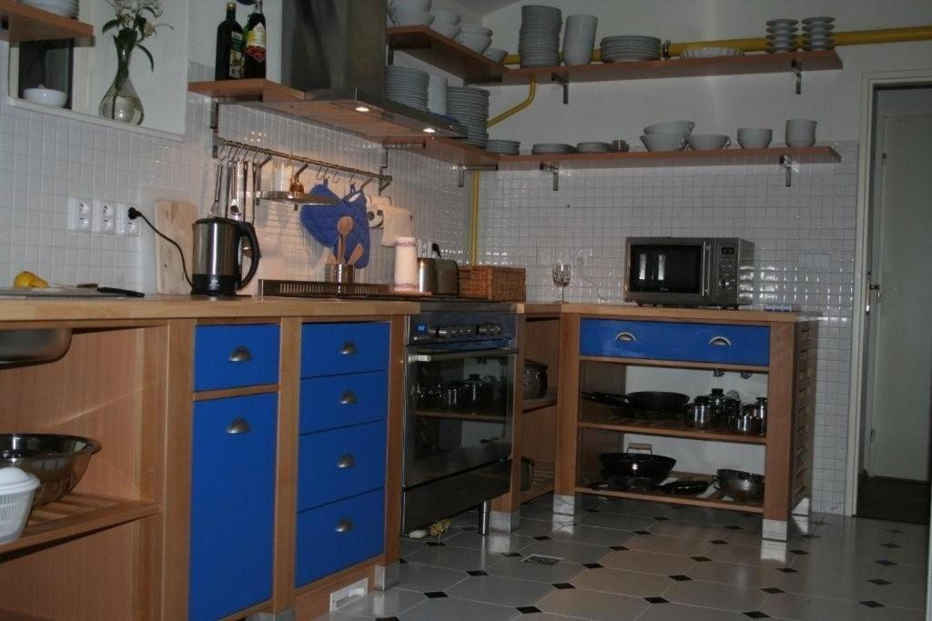 Kuchyň nebo kuchyňský kout v ubytování Penzion Vila Elektra