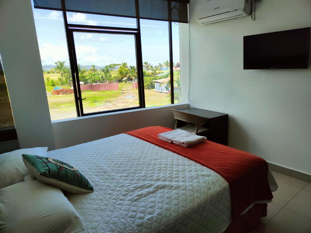 Postel nebo postele na pokoji v ubytování Hotel Punta Azul