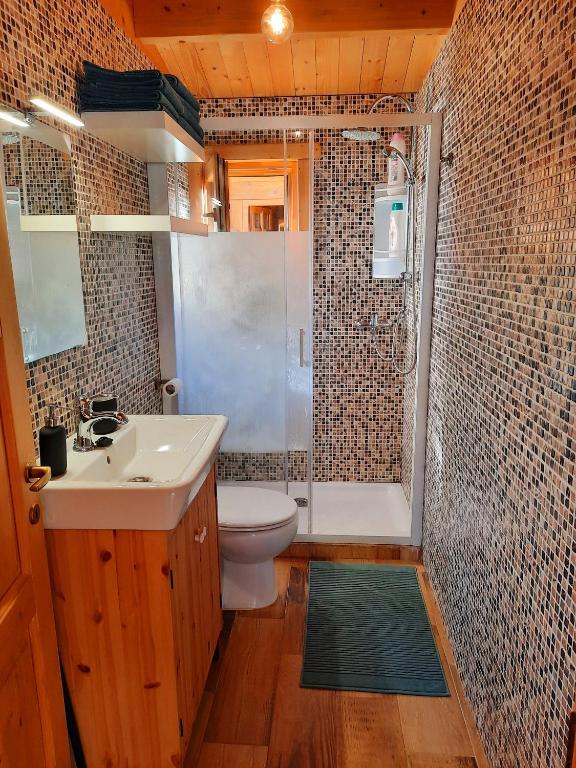 Koupelna v ubytování La cabaña de Parisito