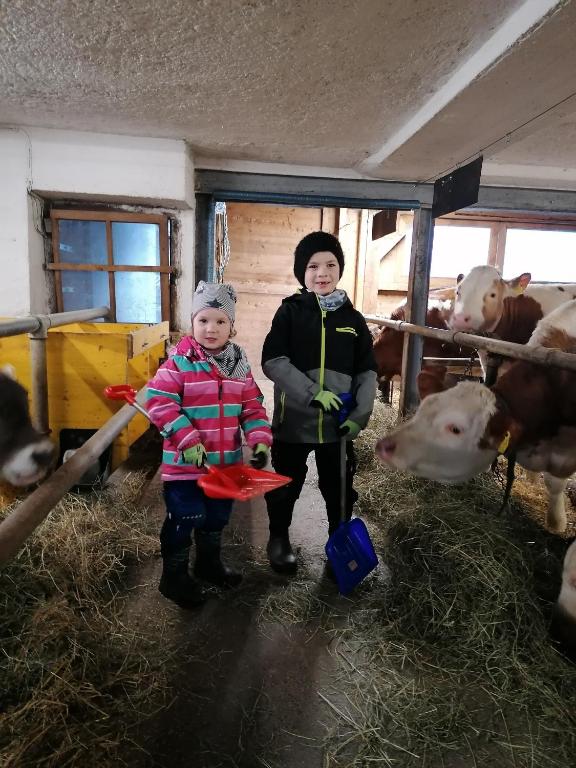 Děti v ubytování Ferienhaus Stoanerhof