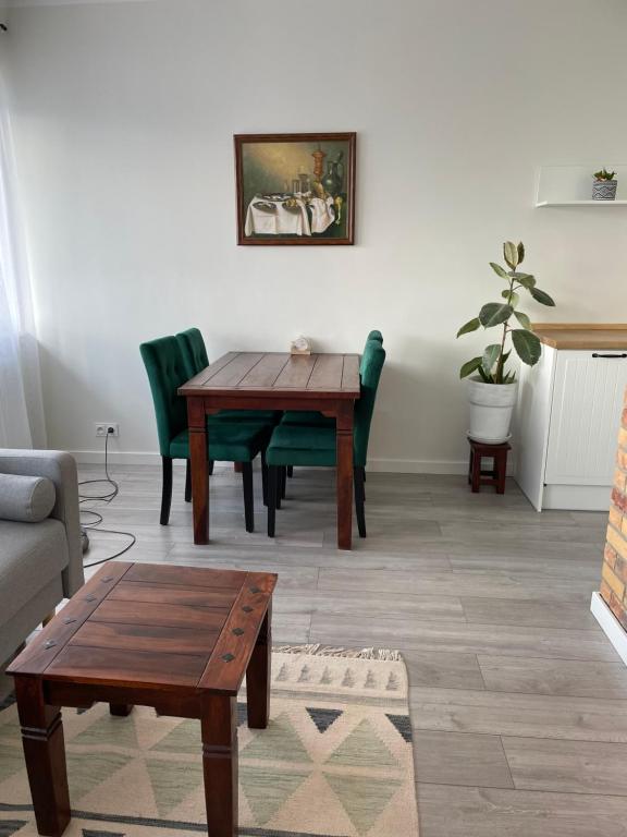 Posedenie v ubytovaní Apartament Dziewiątka