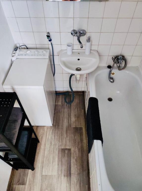 Koupelna v ubytování Apartmán Domov Děčín