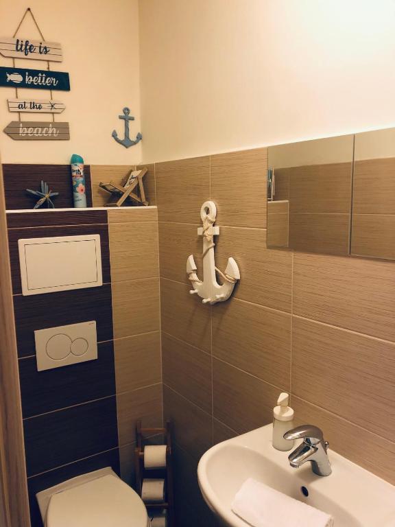 Koupelna v ubytování Luxury Apartments Zelny Trh 11