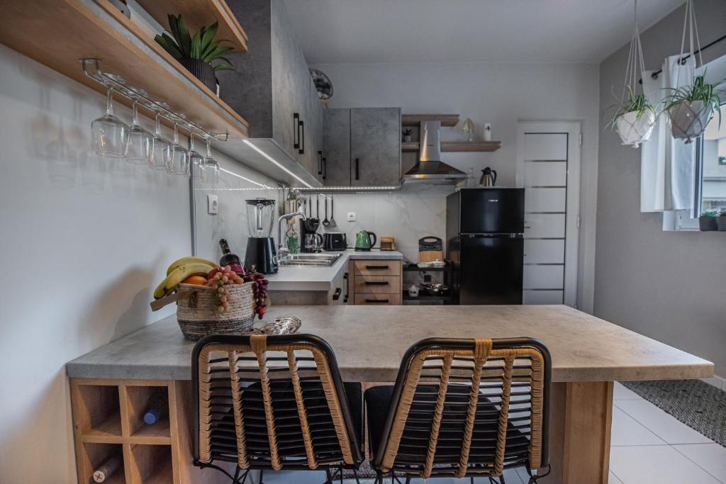 Kuchyň nebo kuchyňský kout v ubytování Inconceptual apartment