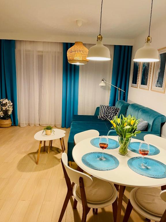 Część wypoczynkowa w obiekcie Apartament Baltic A8 Pobierowo