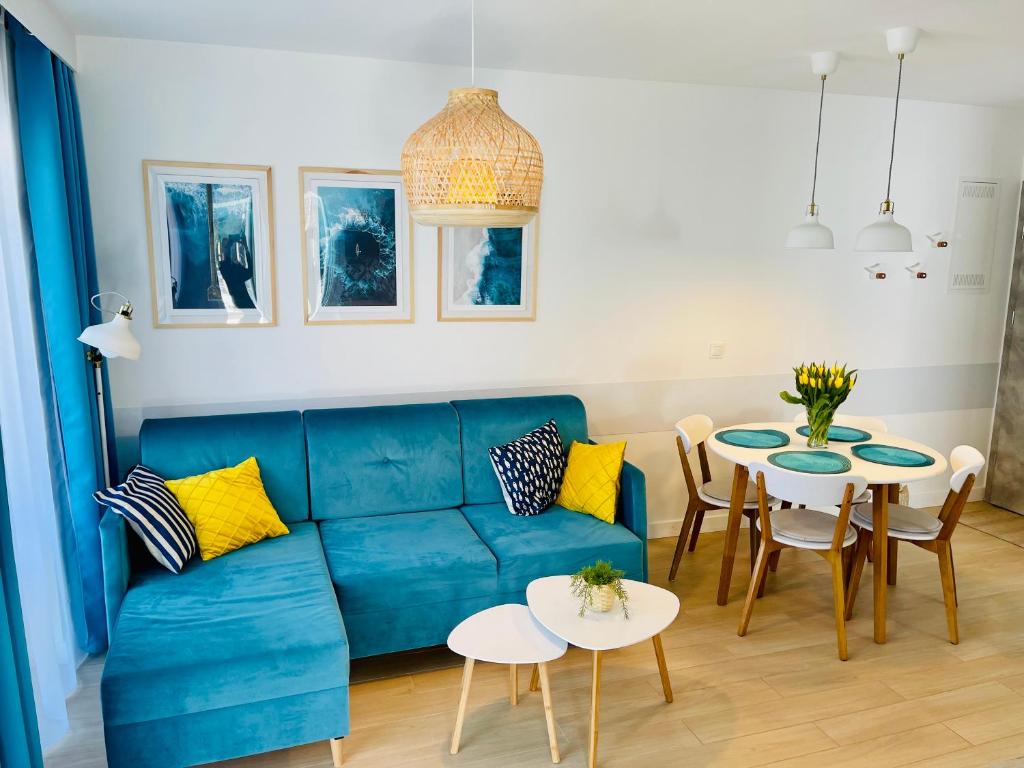 Część wypoczynkowa w obiekcie Apartament Baltic A8 Pobierowo