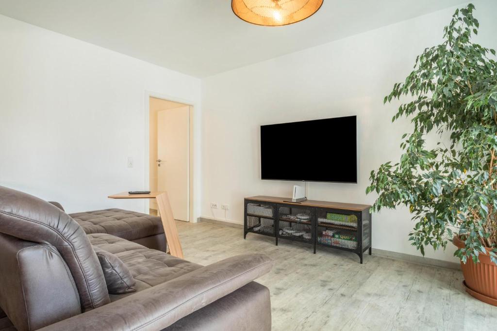 TV a/nebo společenská místnost v ubytování Ferienwohnung Relax