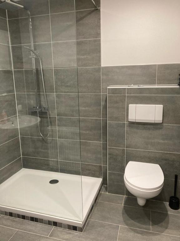 Koupelna v ubytování Hotel zur Schlemmerscheune
