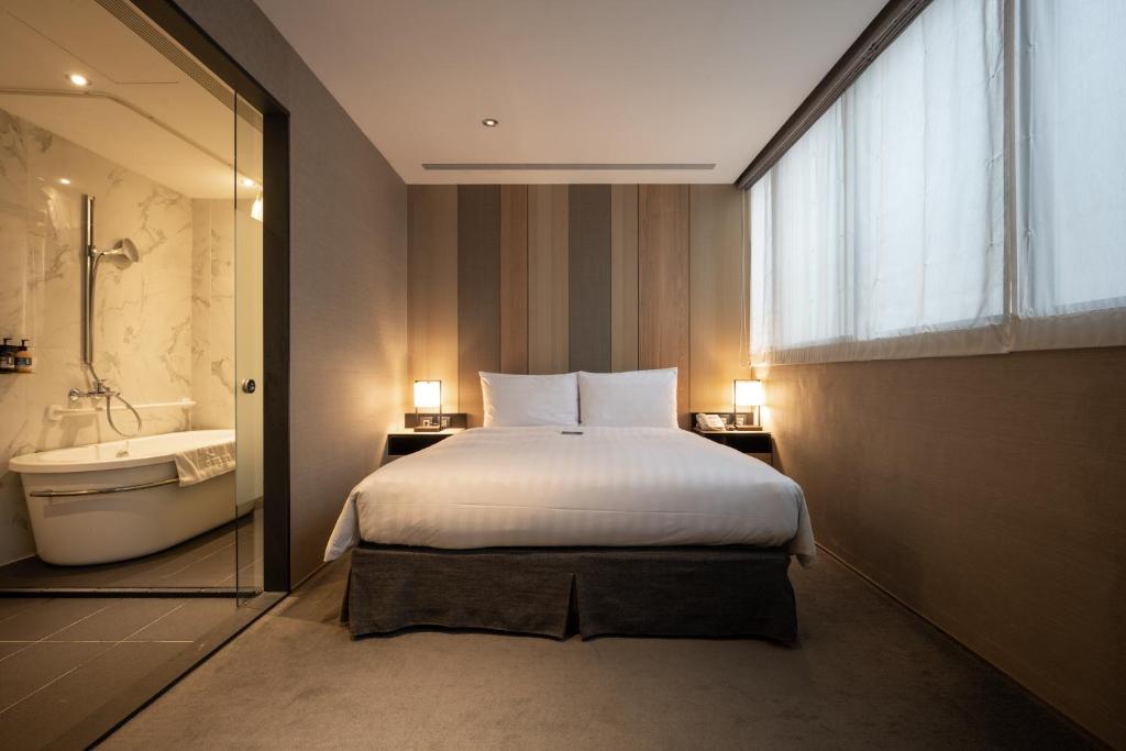 Koupelna v ubytování Hotel East Taipei