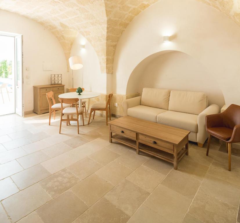 Posezení v ubytování Masseria Ella