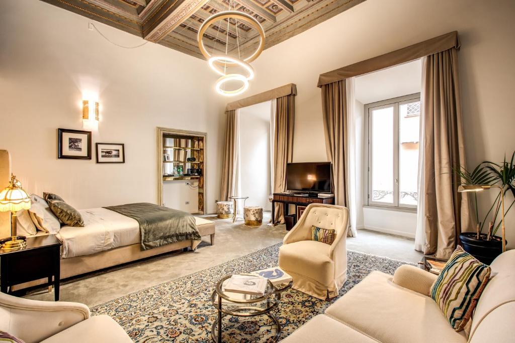 Posezení v ubytování Martius Private Suites Hotel