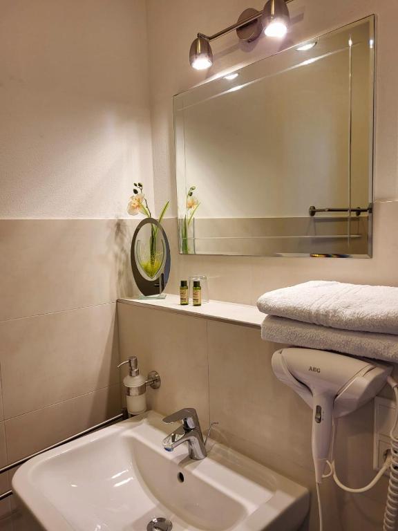 Koupelna v ubytování Lutz Motel