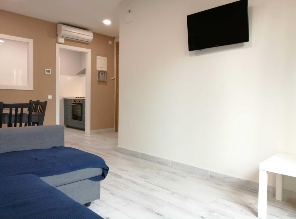 Televízia a/alebo spoločenská miestnosť v ubytovaní Diagonal Apartments
