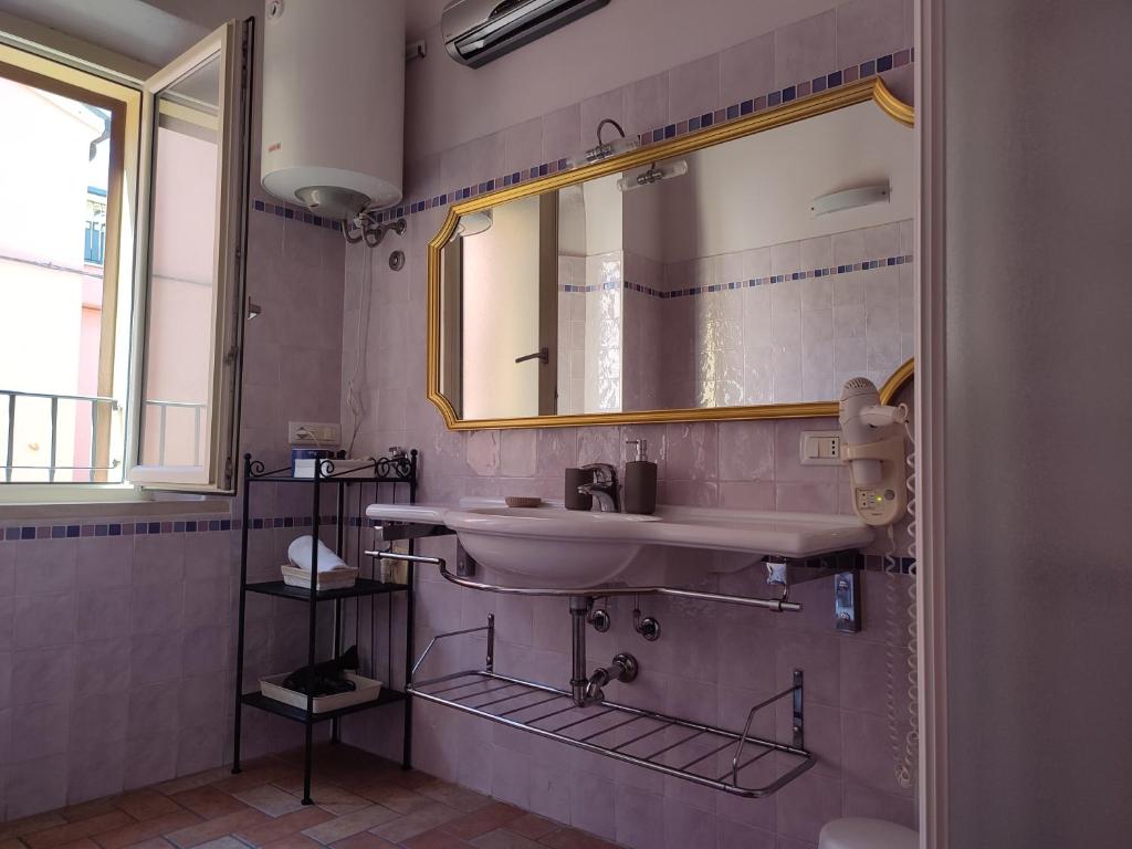 Koupelna v ubytování Casa Aurora